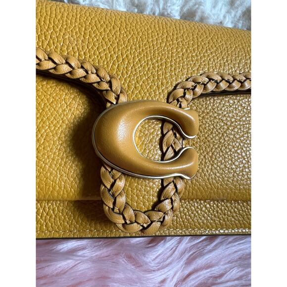 NWT Coach Tabby with Matching Wallet in Buttercup Yellow Whipstitch - Picture 5 of 13